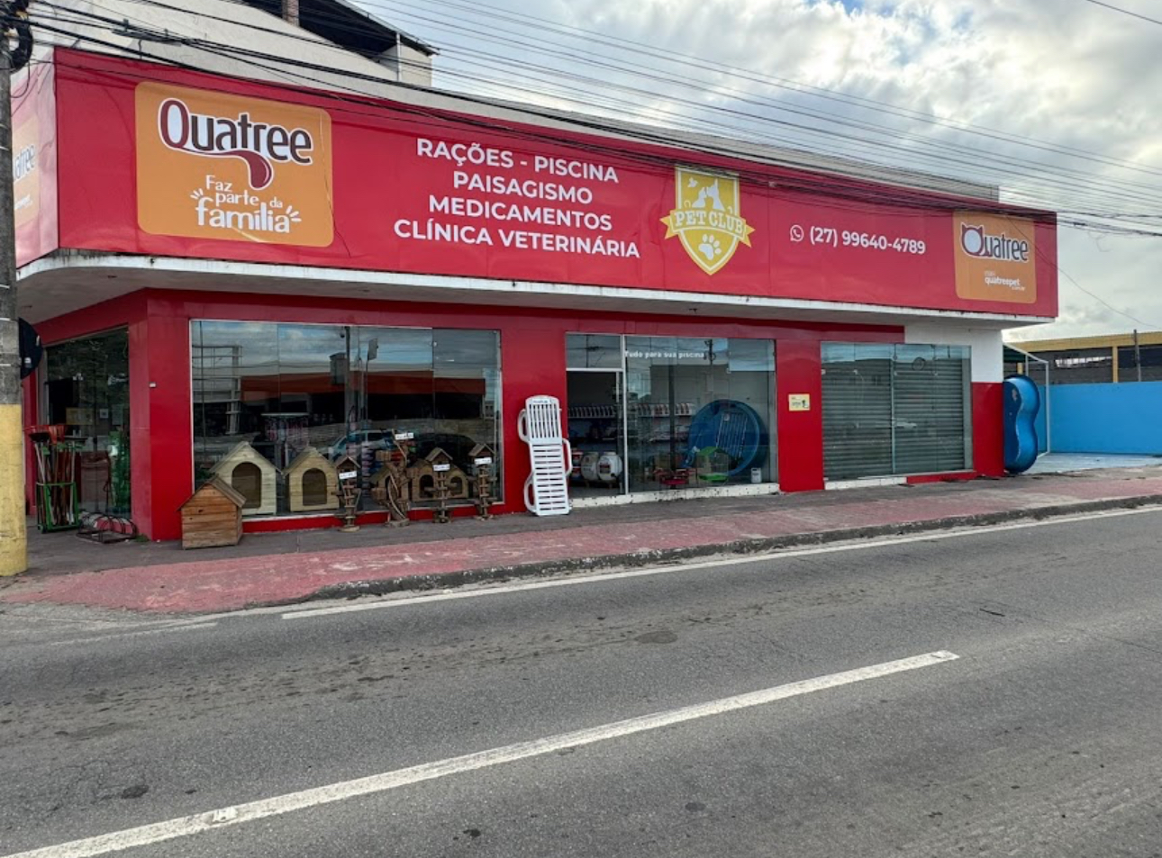 Fachada da Pet Club em Vila Velha